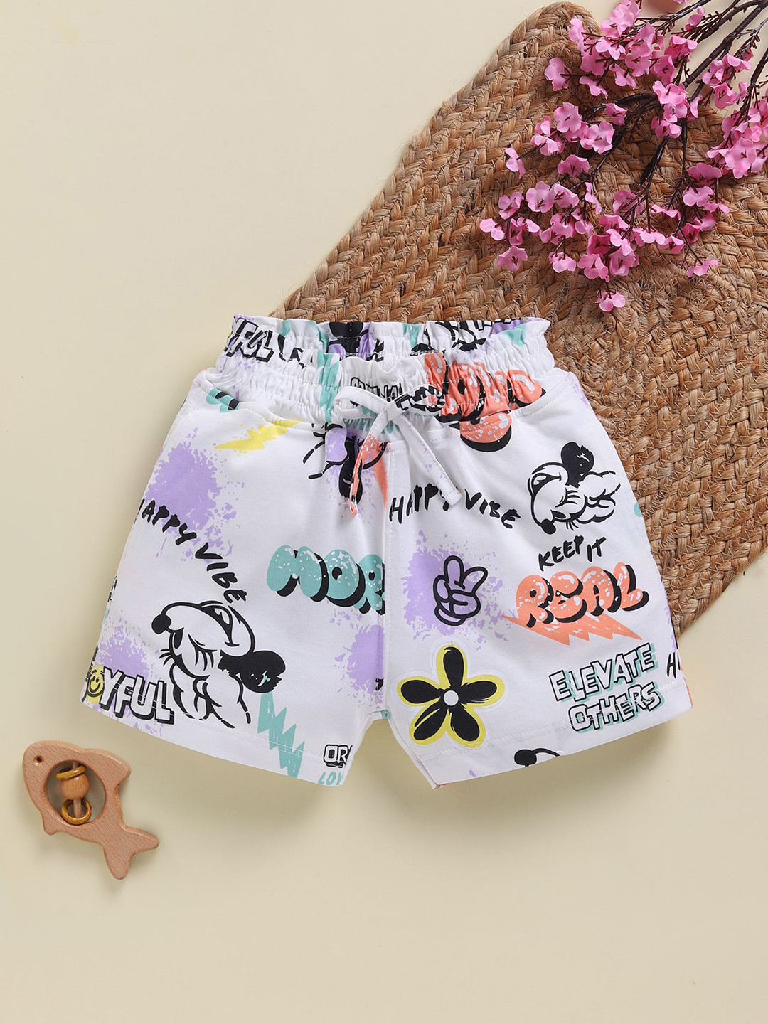 Annie Girls Graphic Printed Hot Pants Shorts