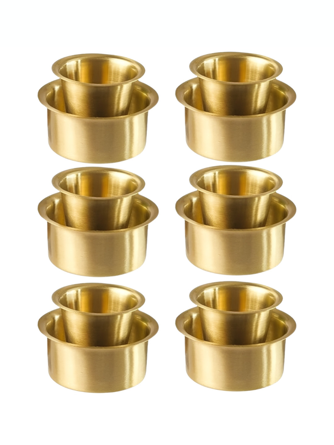 VPSK 6 Pcs Gold-Toned Coffee Dabara
