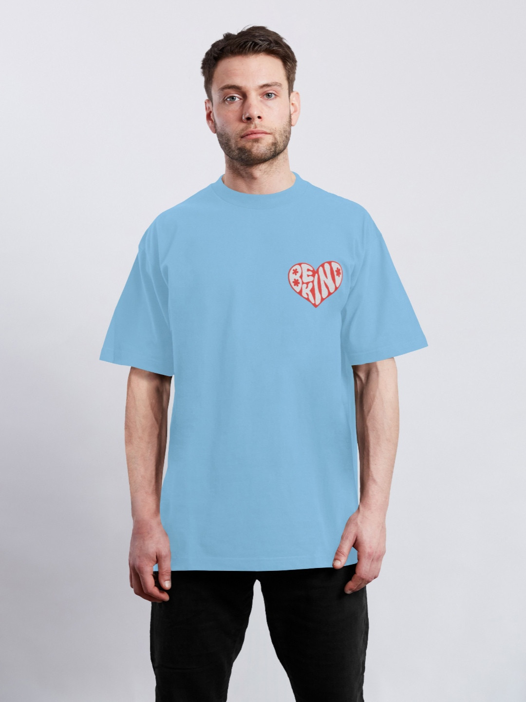 Offbeat Outfits Oversized Be Kind Typography T-Shirt