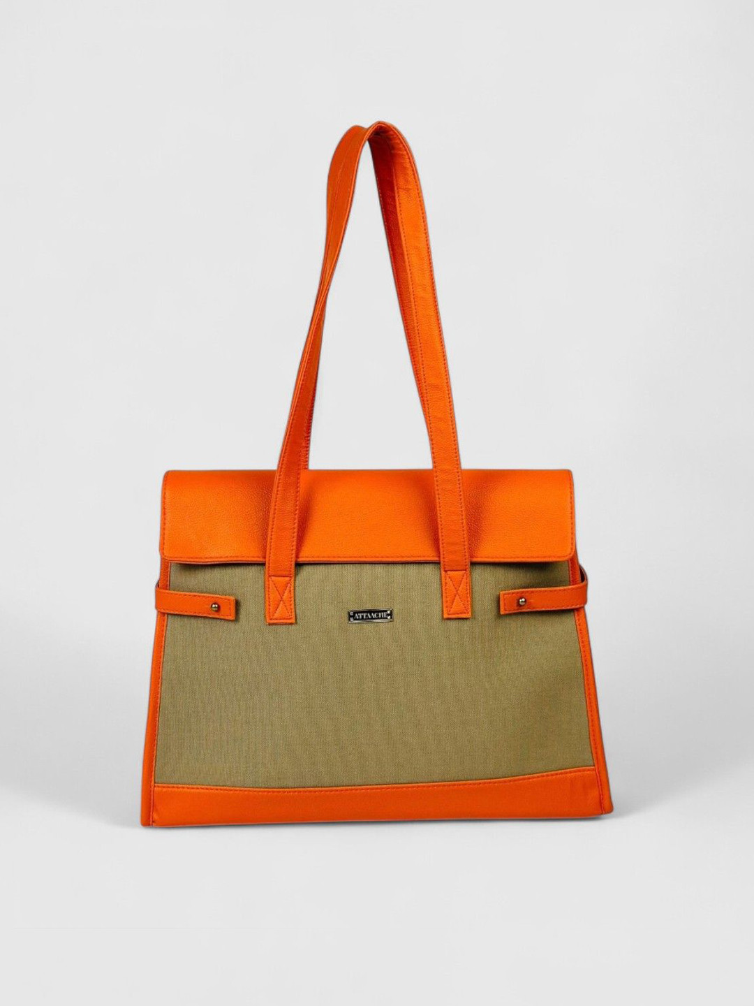 ATTAACHE ACCESSORIES Women Canvas Colourblocked Tote Bag