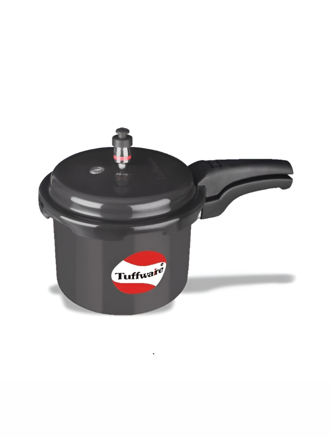 TUFFWAIRE Black Aluminium Dishwasher Safe Induction Outer Lid Hard Anodized Pressure Cooker-9 L
