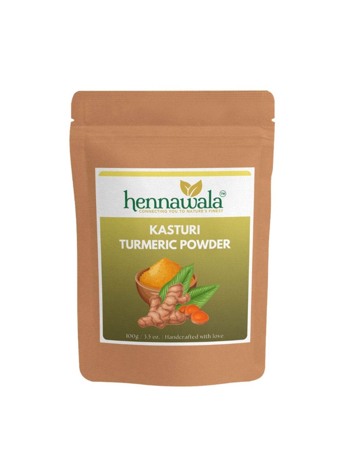 Hennawala Organic Kasturi Turmeric Powder For Skin Care - 100 g