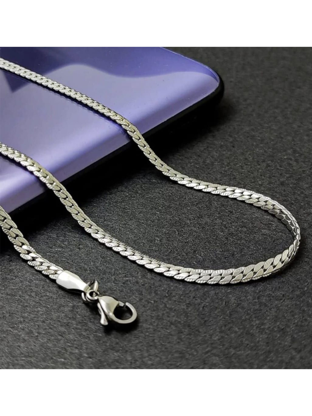 spyronix real treasure Men Silver-Plated Chain