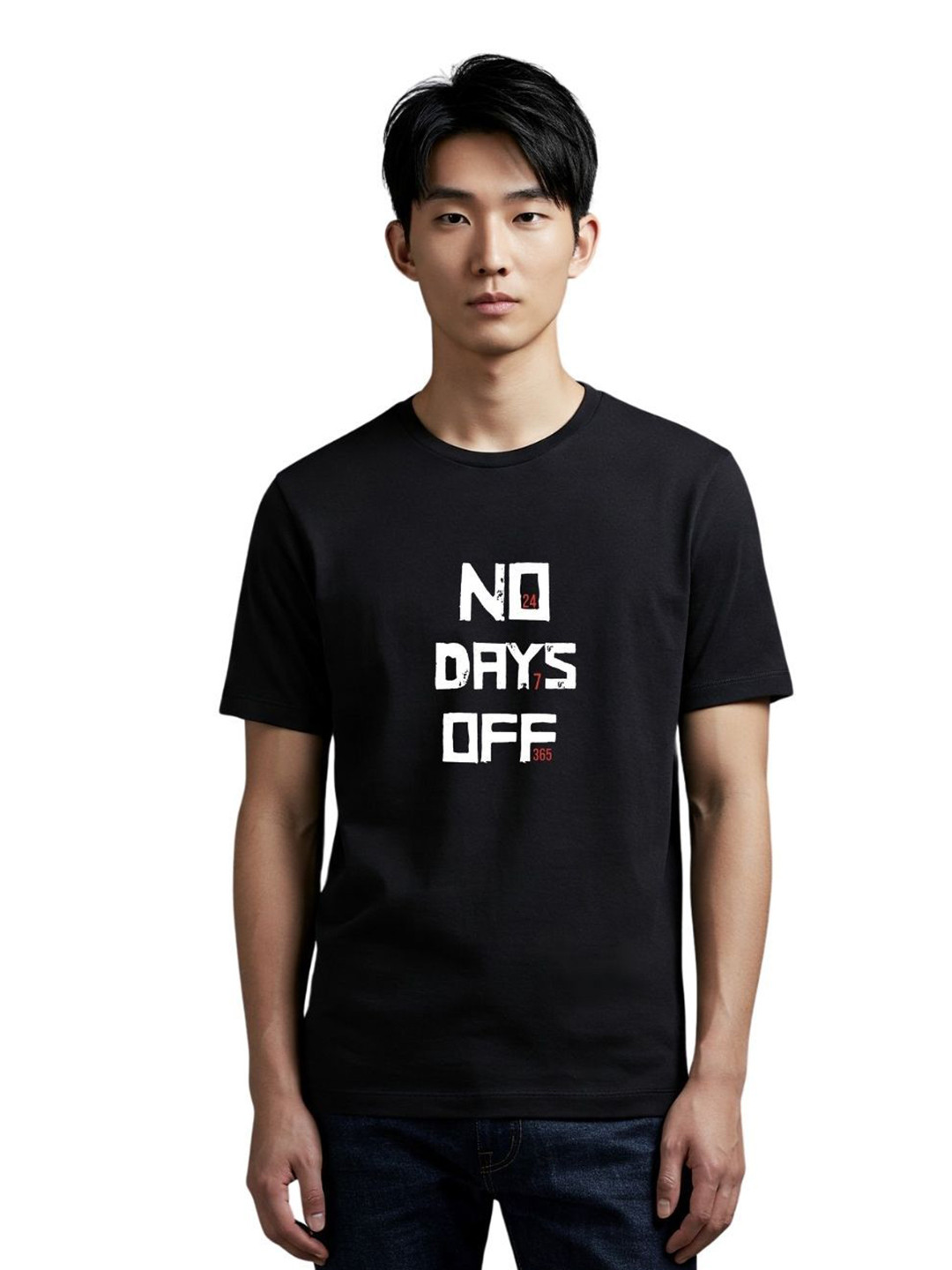 PULP Men No Days Off Men Black Printed T-shirt