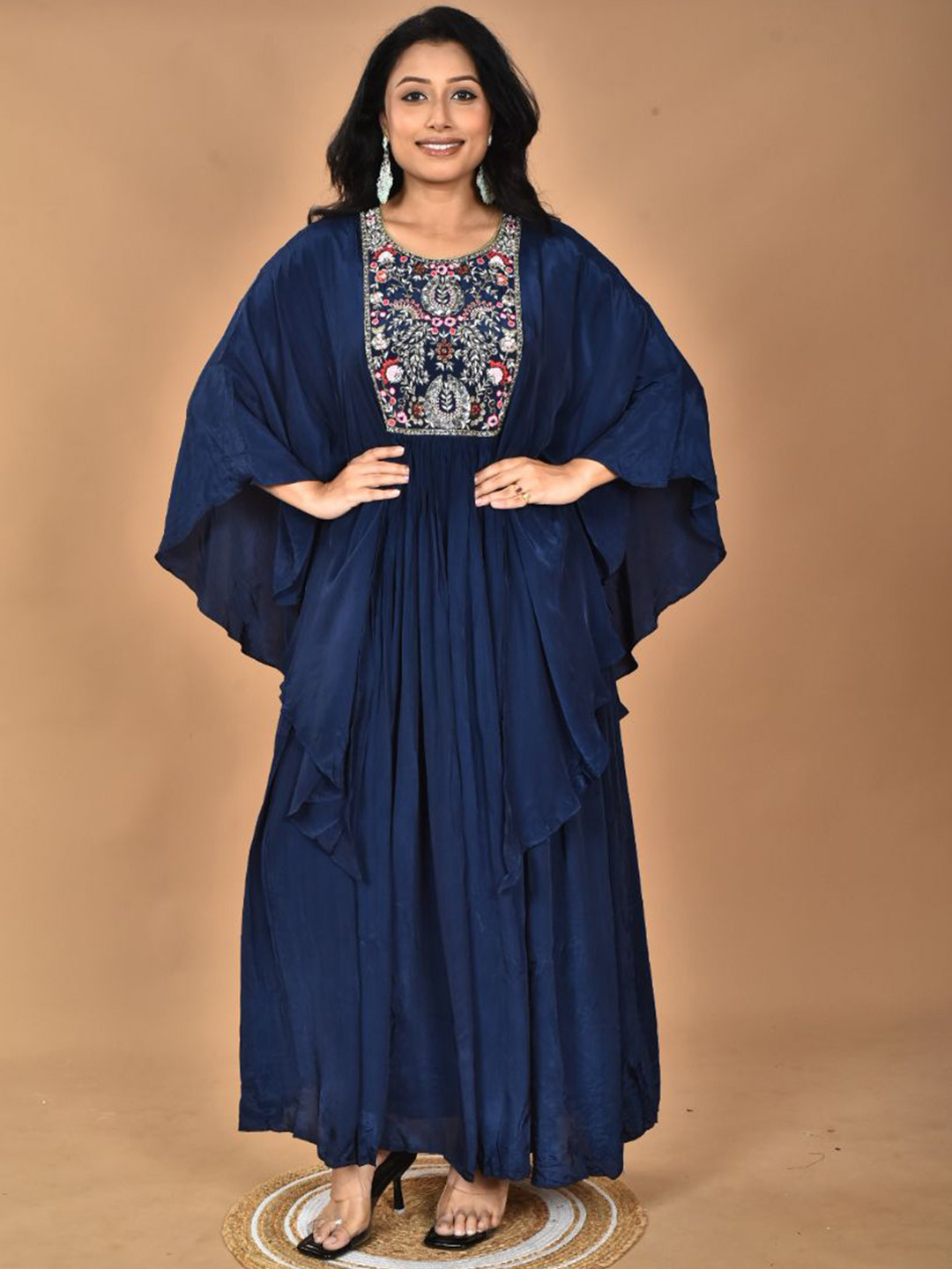 Morchari Zari Embroidery Kaftan Gown Ethnic Dresses
