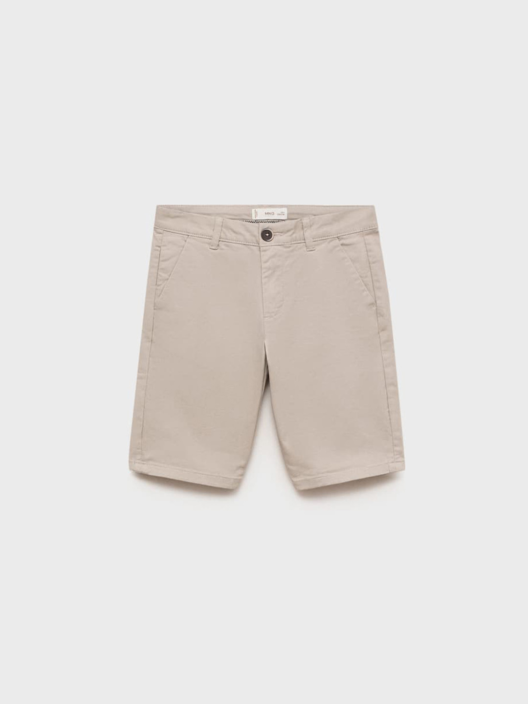 Mango Kids Boys Solid Above Knee Length Chino Shorts