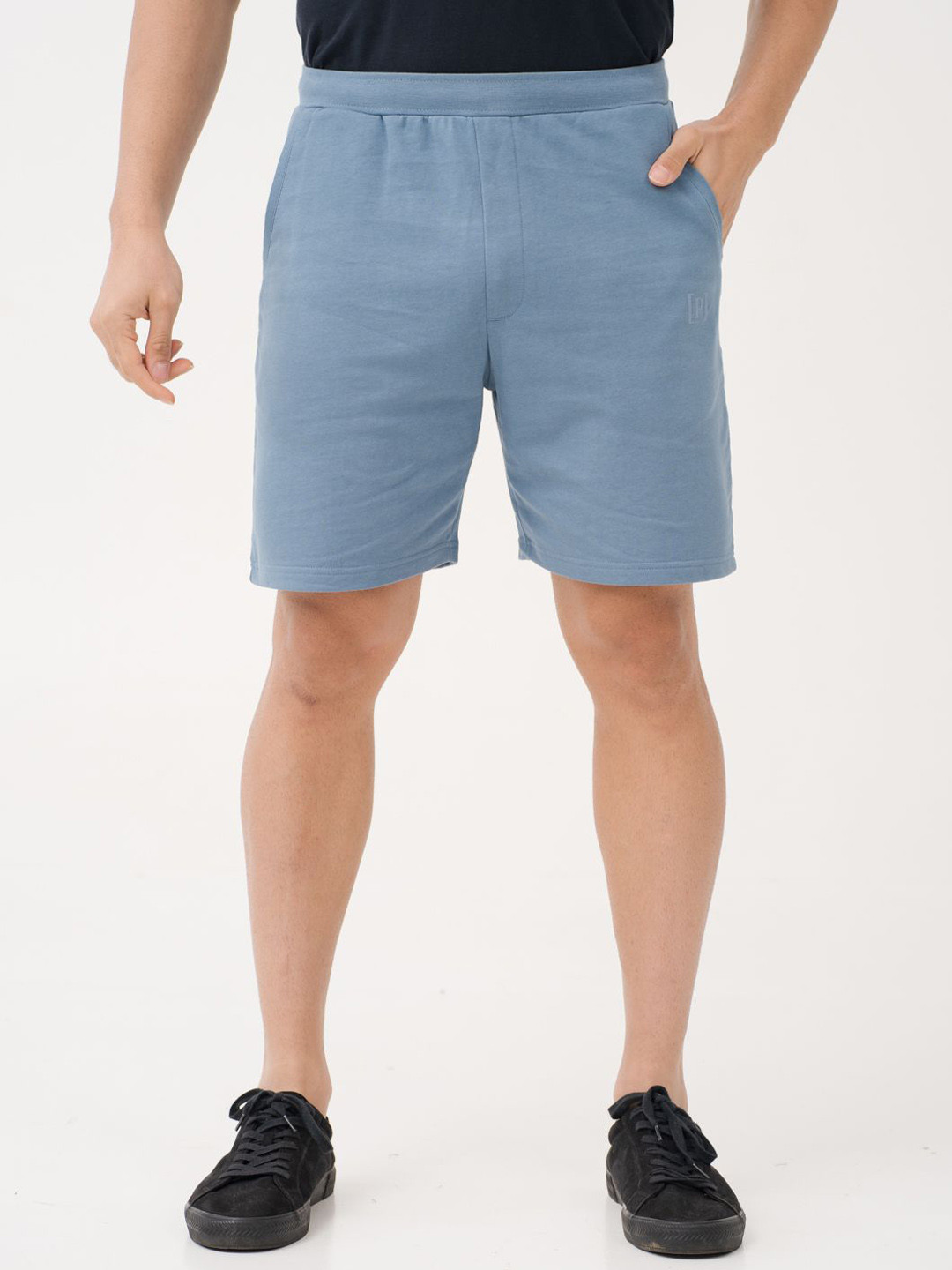 The Pant Project Poolside Blue Relaxed Fit Sweatshorts with Drawstrings