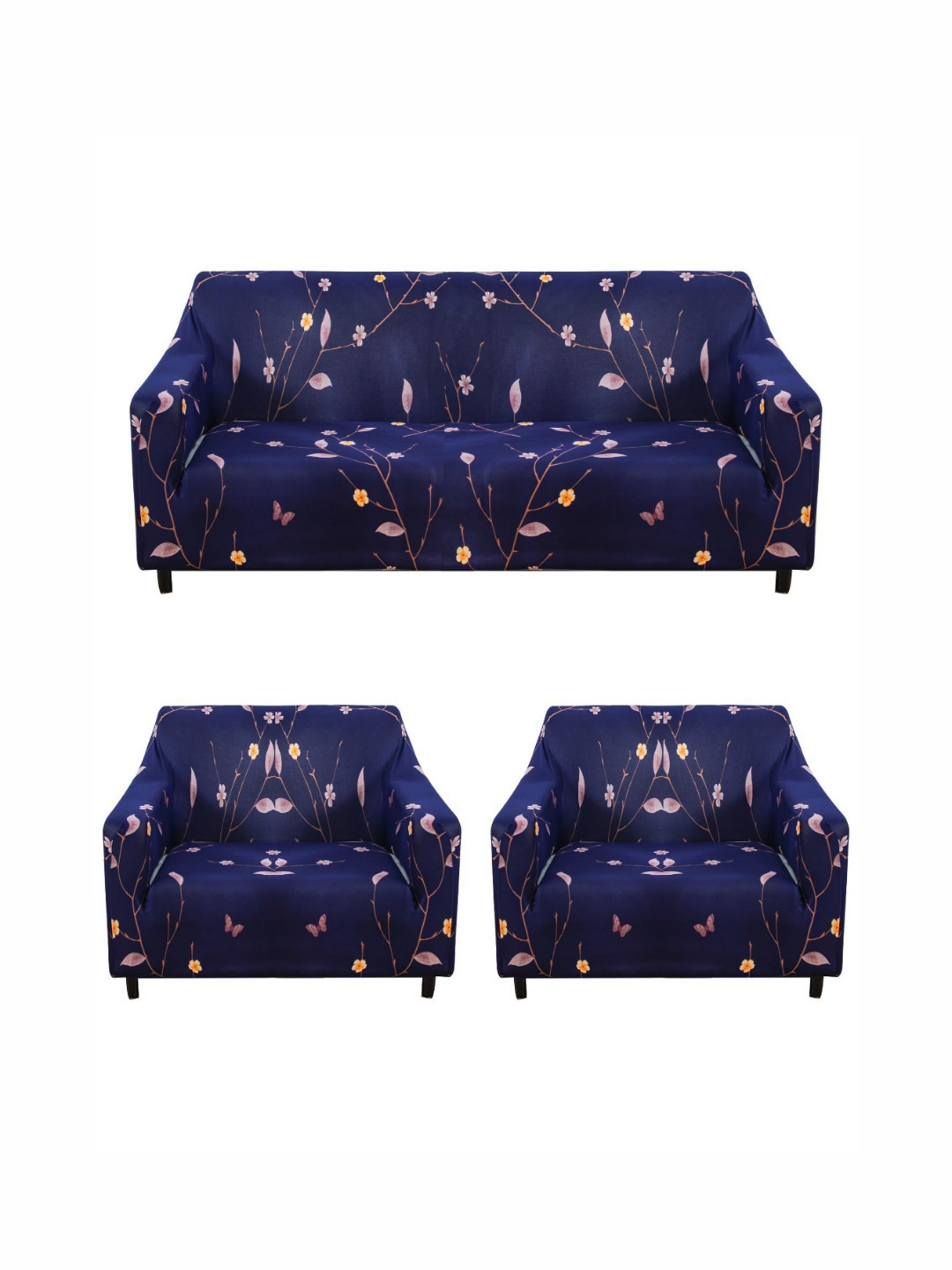 HOUSE OF QUIRK 3+1+1 Seater Stretchable Sofa Slipcover