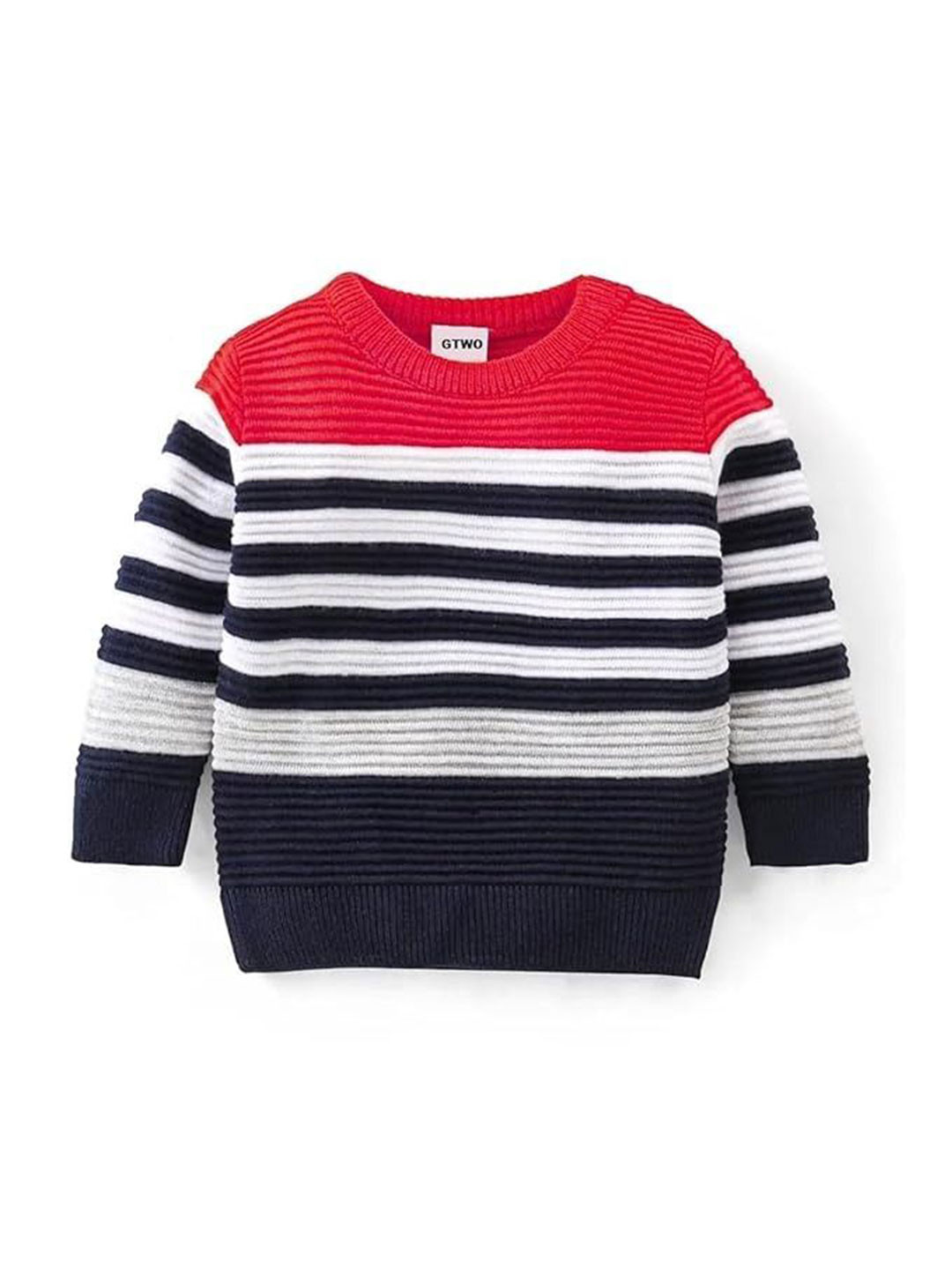 GTWO Kids Striped Woollen Pullover