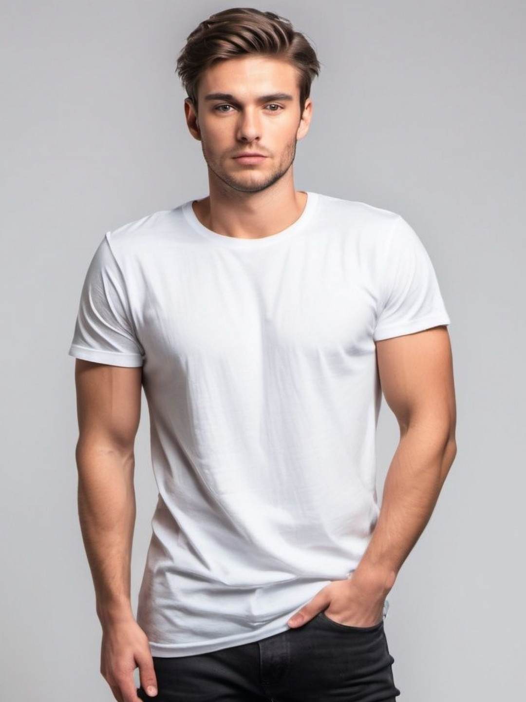 UpClothing Round Neck Regular Fit T-shirt