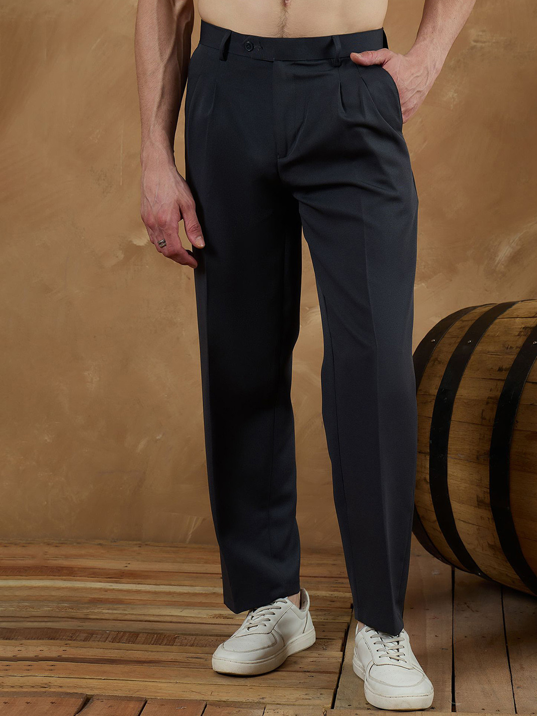 DENNISON Men Korean Baggy Fit Trousers