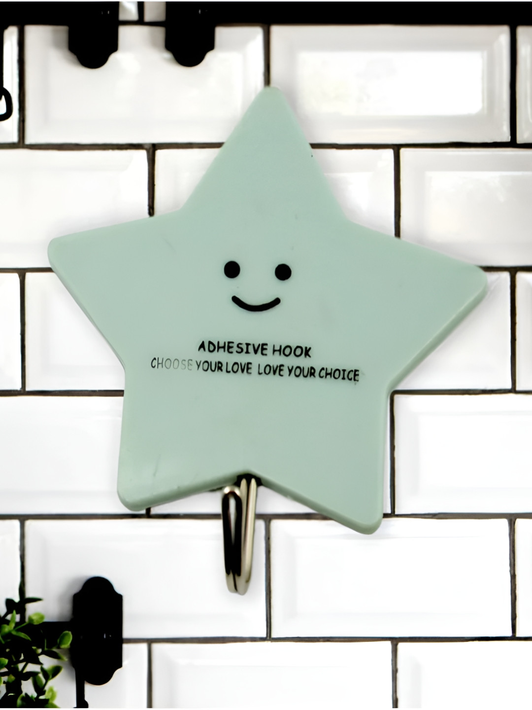 DeoDap 2 Pieces Multicolors Strong Self-Adhesive Hooks