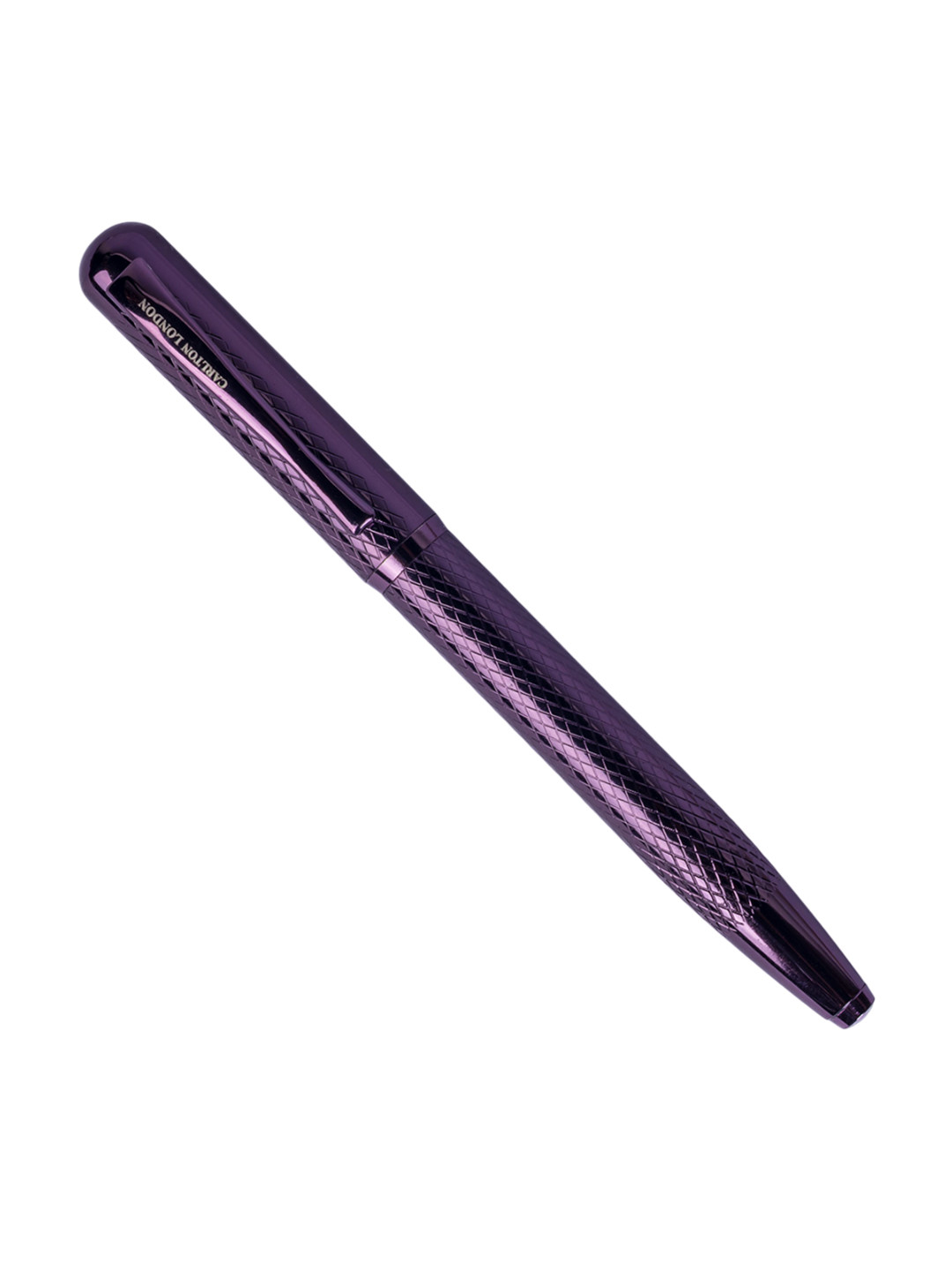 Carlton London Purple Textured Glossy Pen