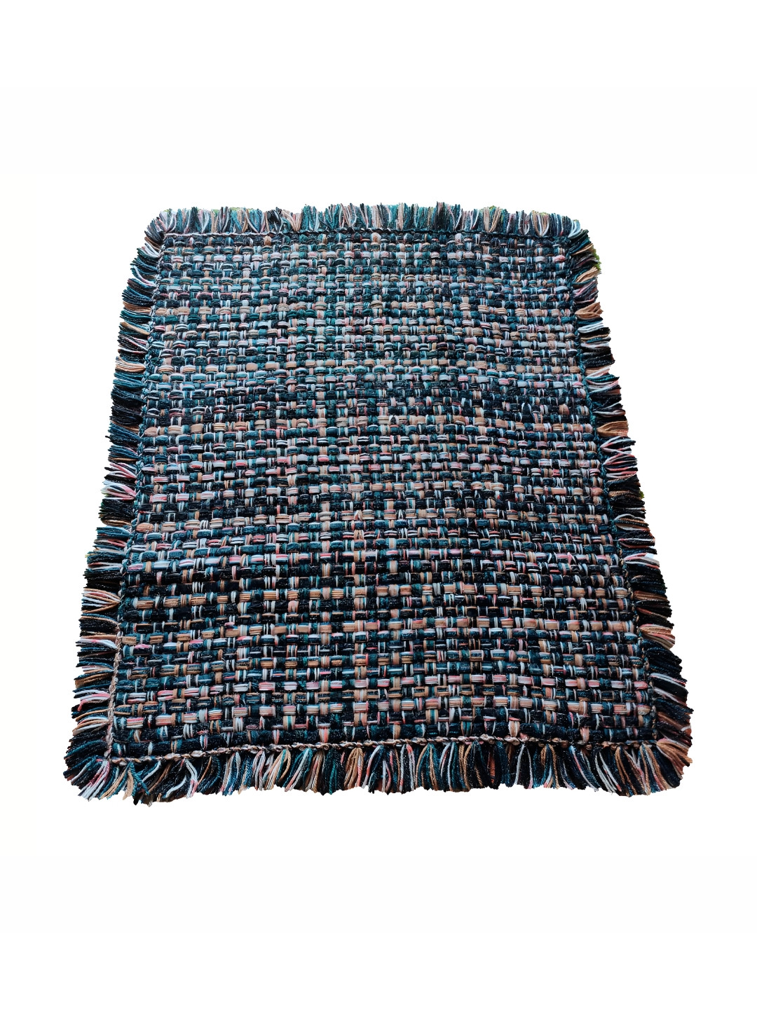 Jaipur Woollen Handicraft Soft Woollen Sitting Prayer Mat Multi Color