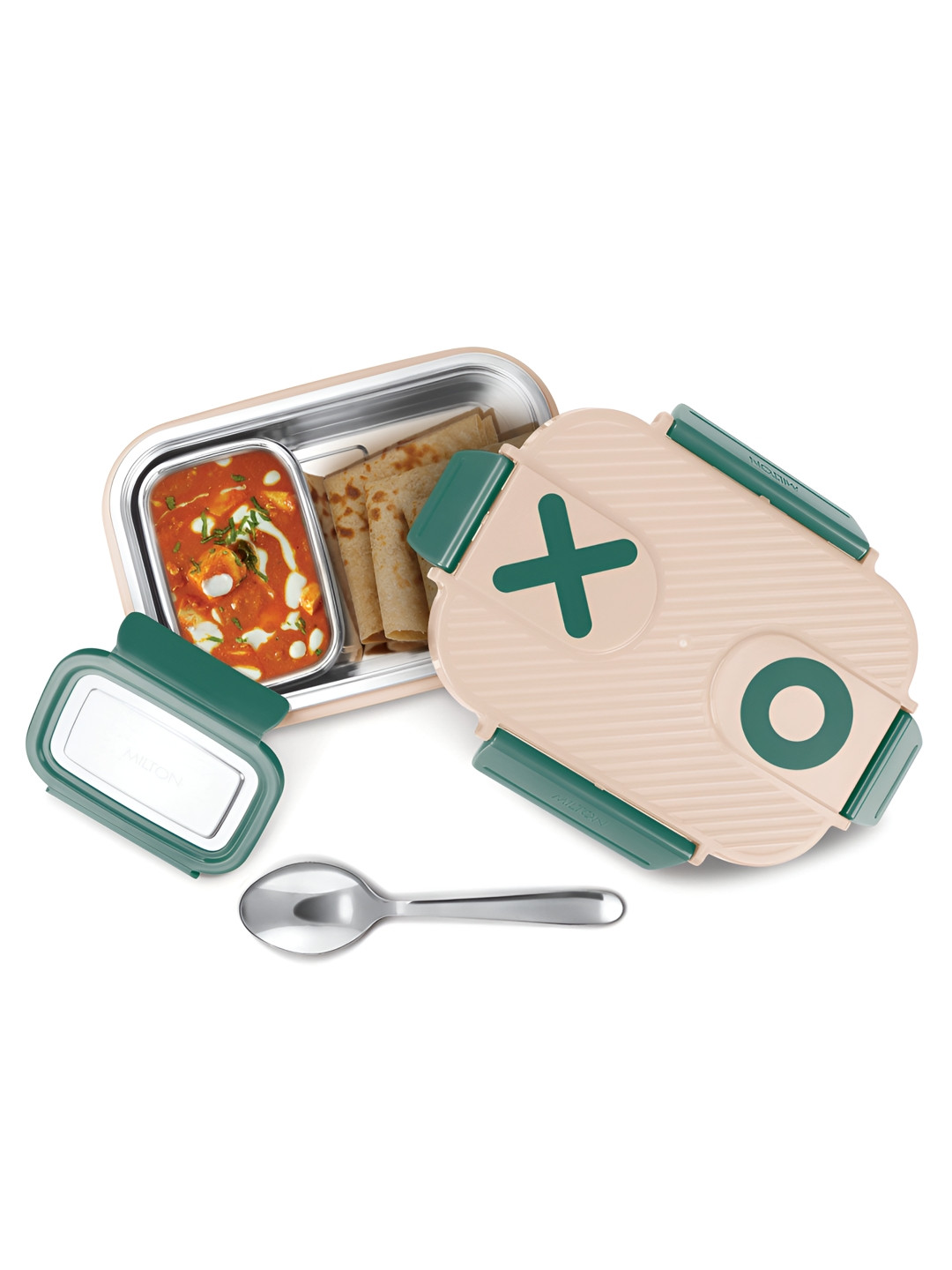 Milton Wondermeal Big Inner Steel PU Insulated 680 ml Leak Proof Side Lock Tiffin Box