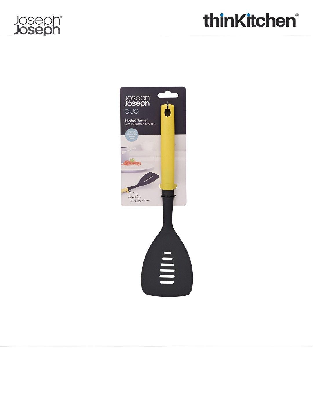Joseph Joseph Yellow & Black Color-Block Duo Slotted Spatula