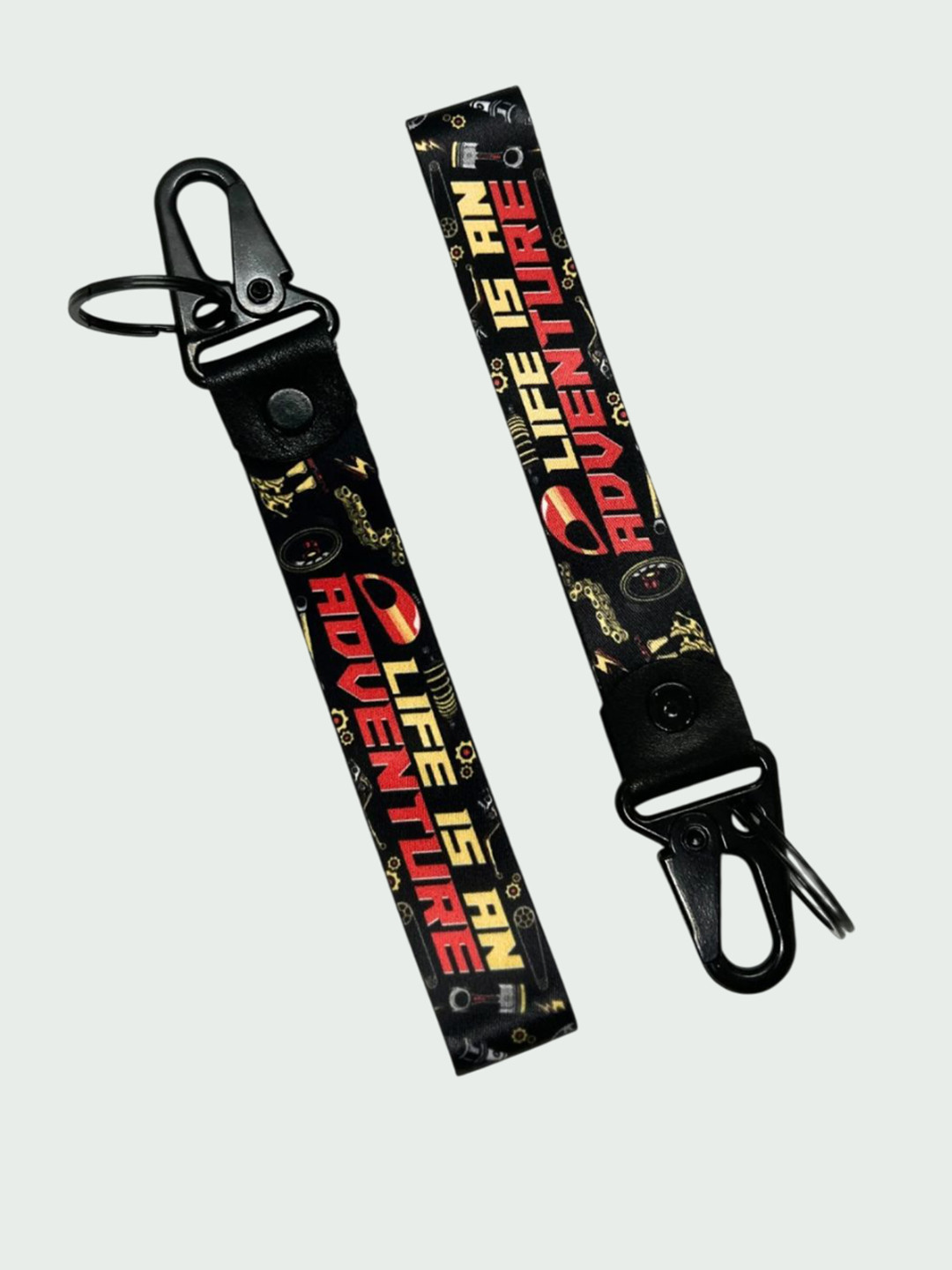 WANDERLOOMS Printed Rider Mantra Key Chain