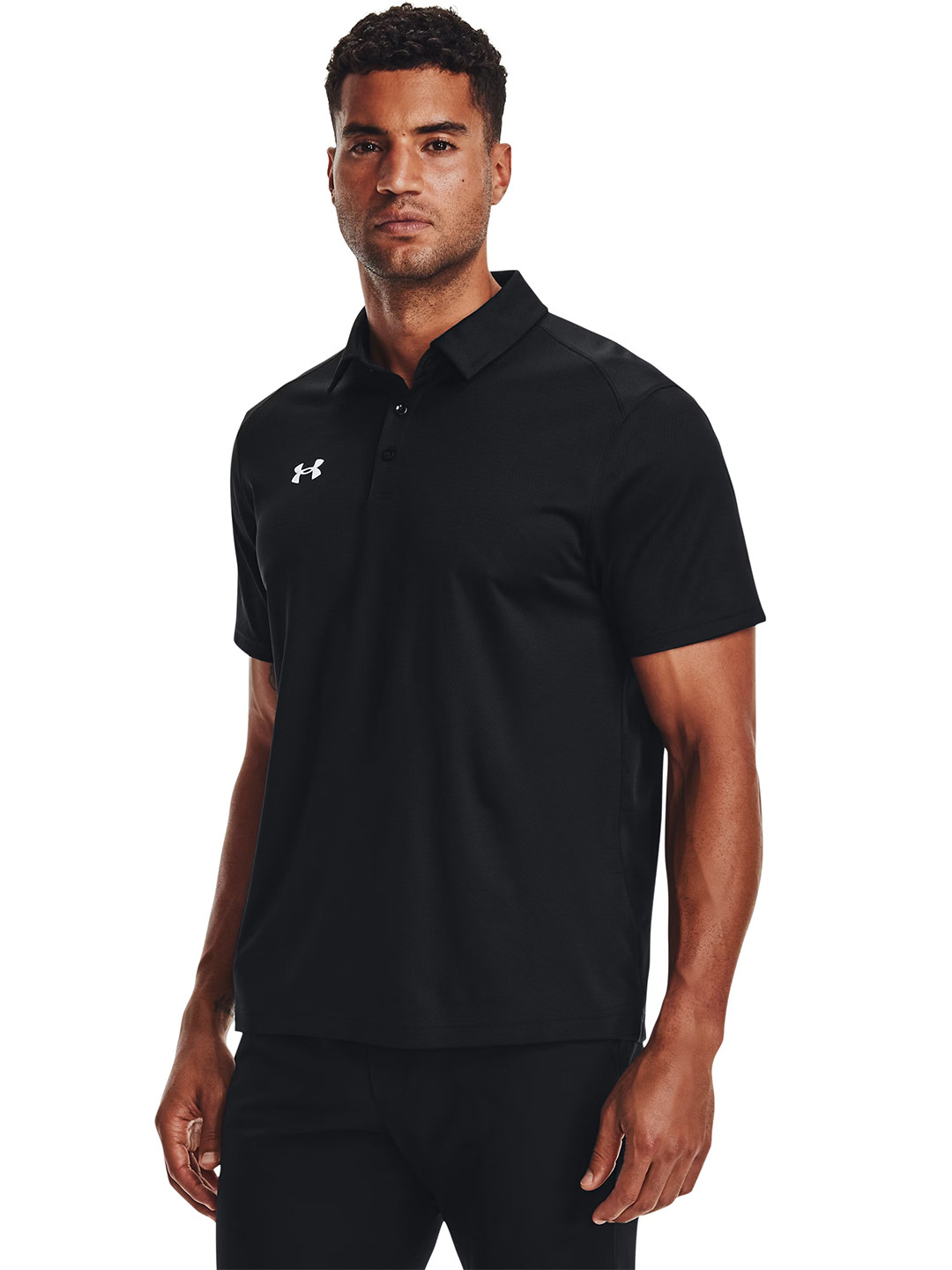 UNDER ARMOUR Team Tech Perforated Polo Collar Relaxed Fit T-shirt