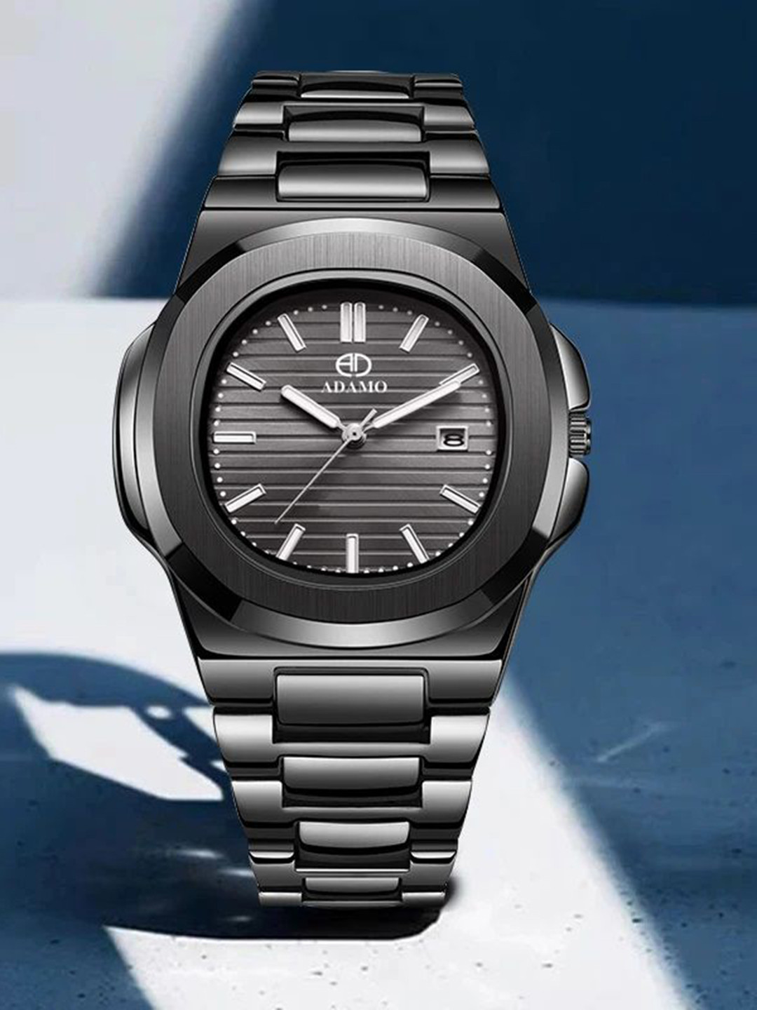 ADAMO Men Brass Dial & Straps Analogue Watch 891NNM02