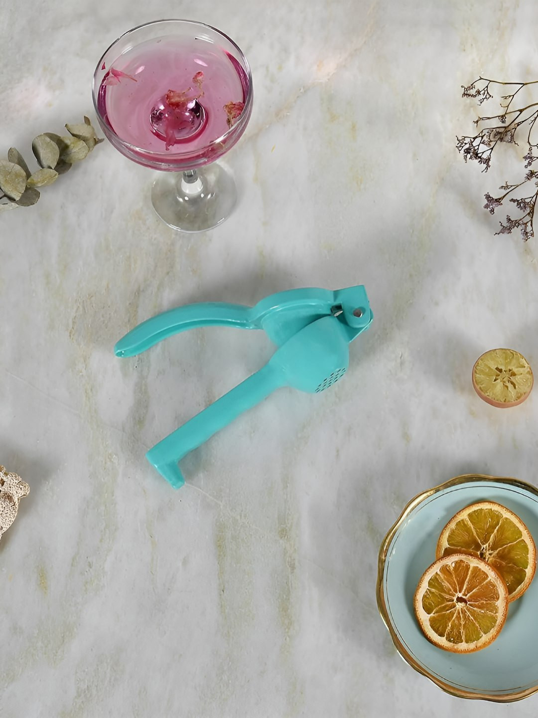 Living With Elan Sea Green Aluminium Lemon Squeezers