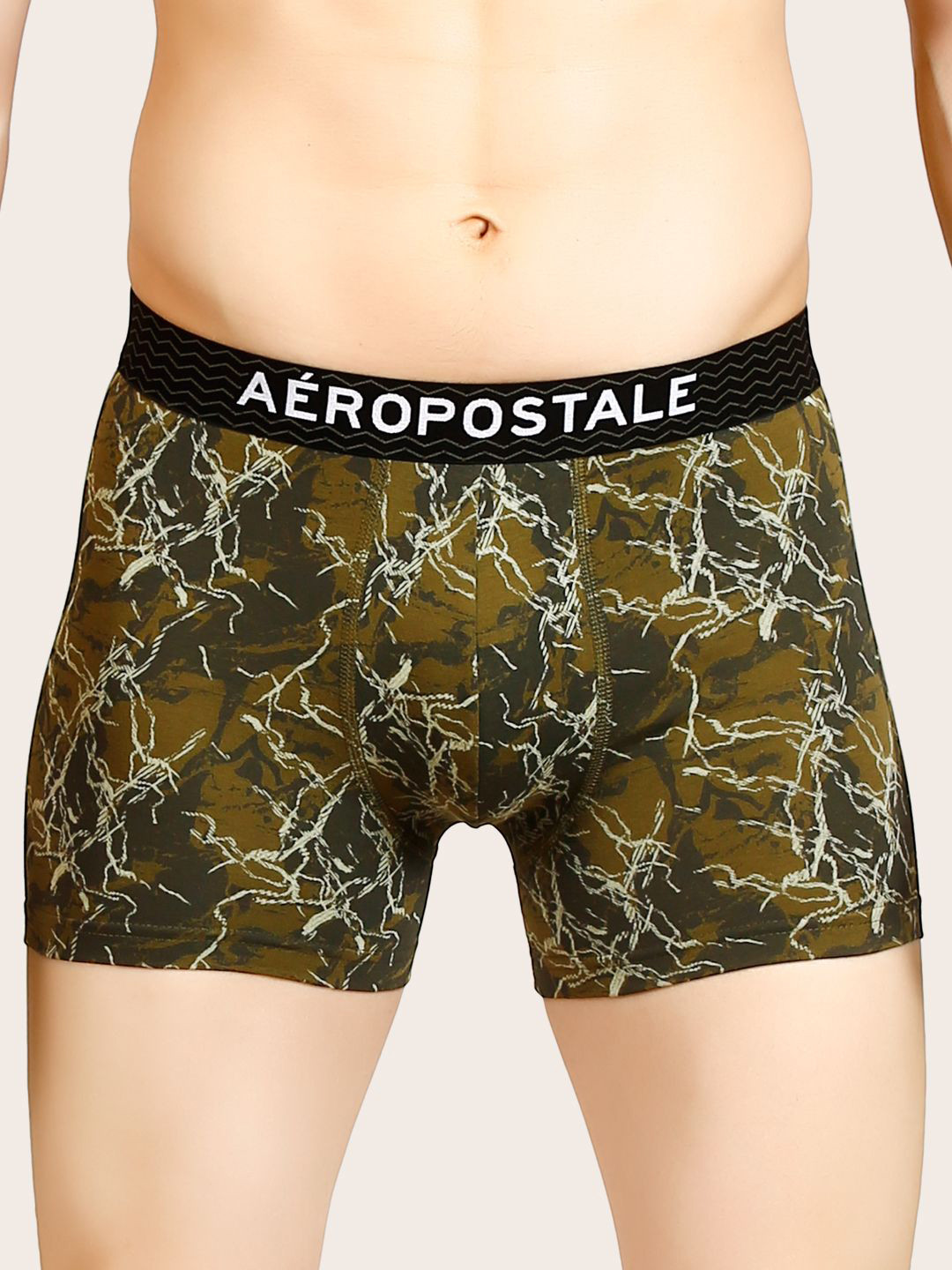 Aeropostale Printed Mid-Rise Short Trunk LJATRK01-OLST