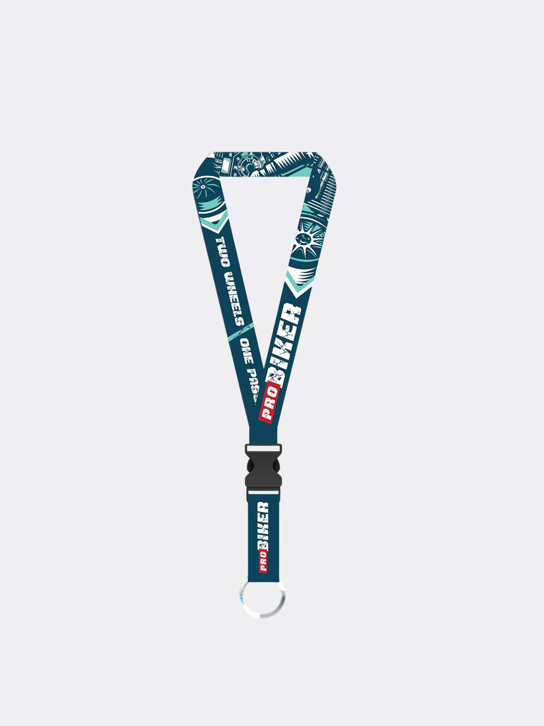 WANDERLOOMS Printed Pro- Biker Key Chain