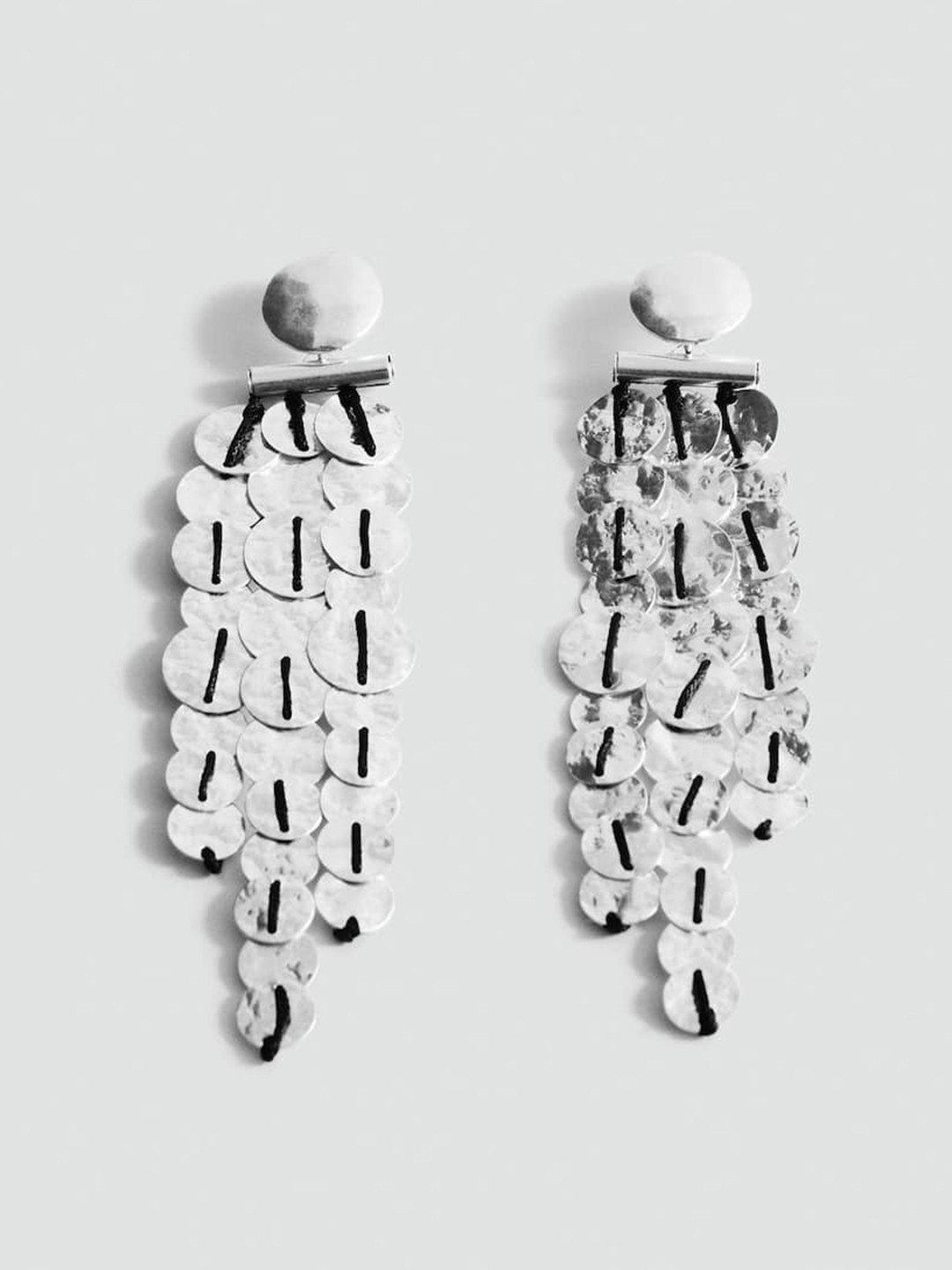 MANGO Contemporary Waterfall Drop Earrings