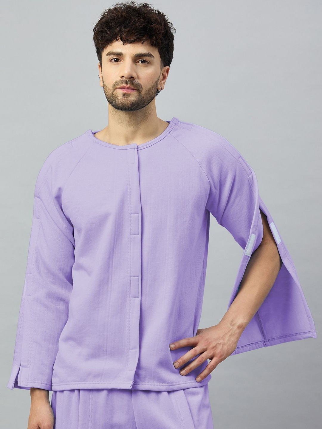 Haxor Velcro Open Tearaway Full Sleeve Woollen Adaptive T-shirt