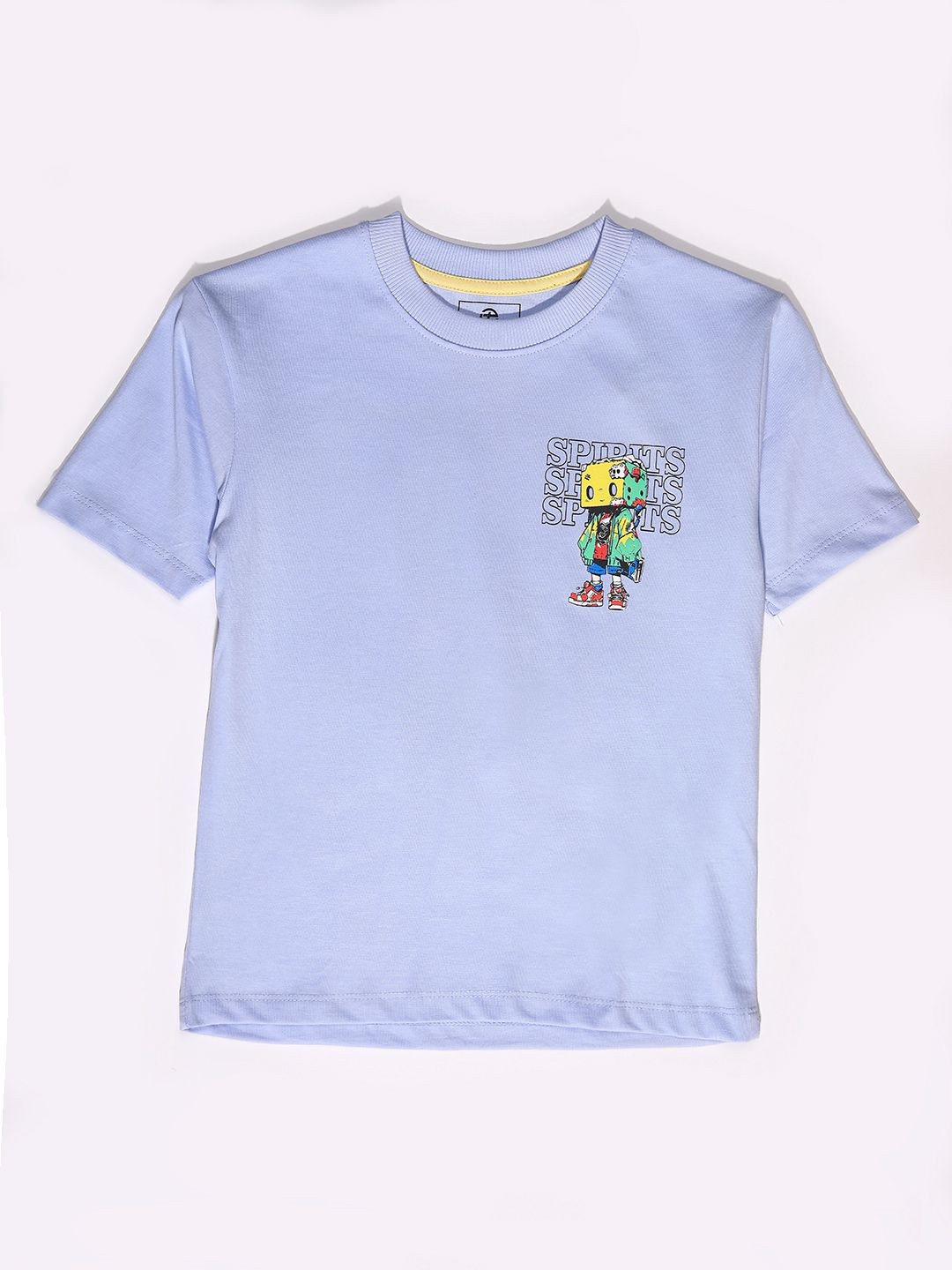 V-Mart Boys Printed T-shirt with Mask