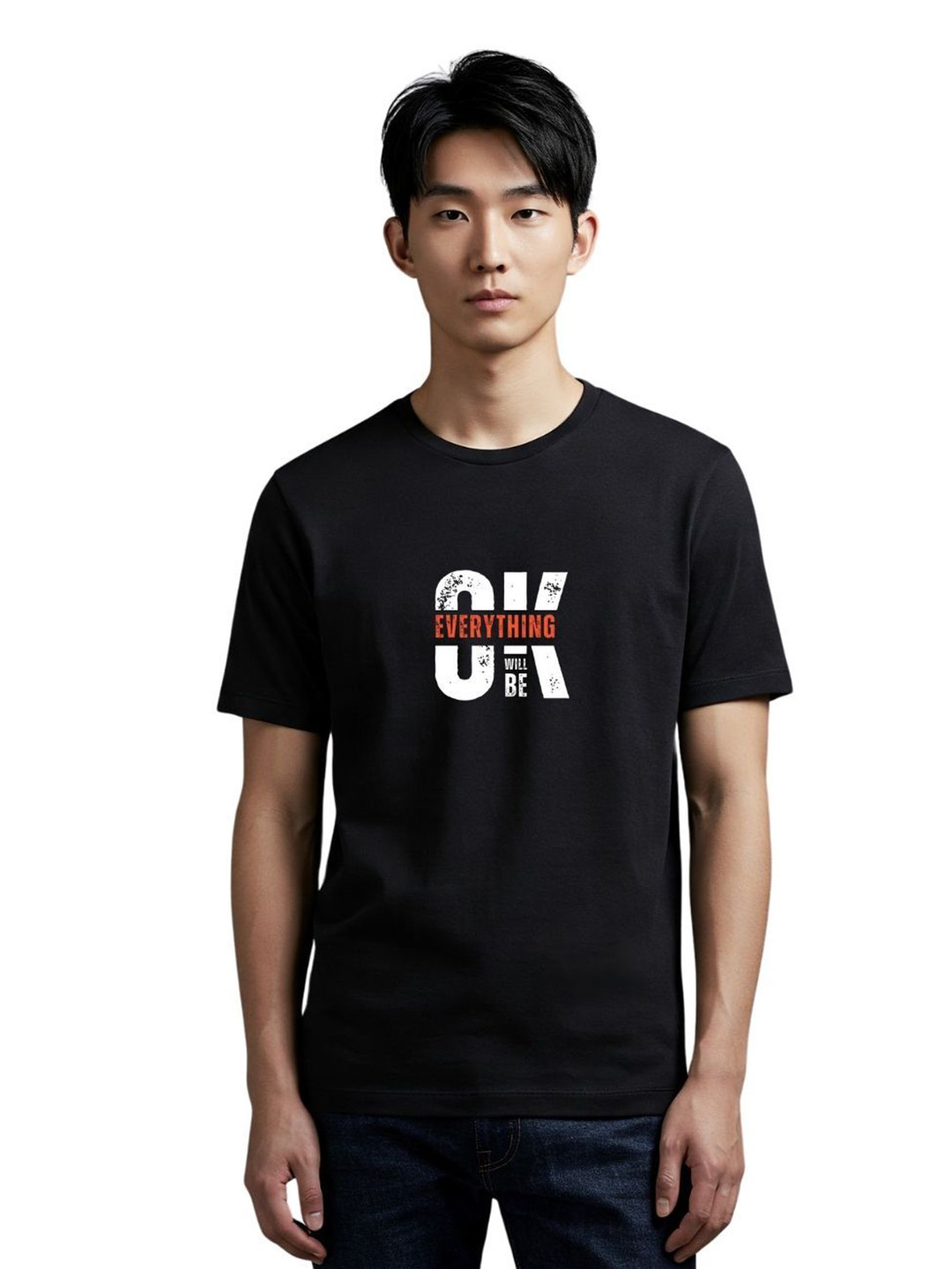 PULP Everything Will Be OK Typography Printed Pure Cotton T-Shirt