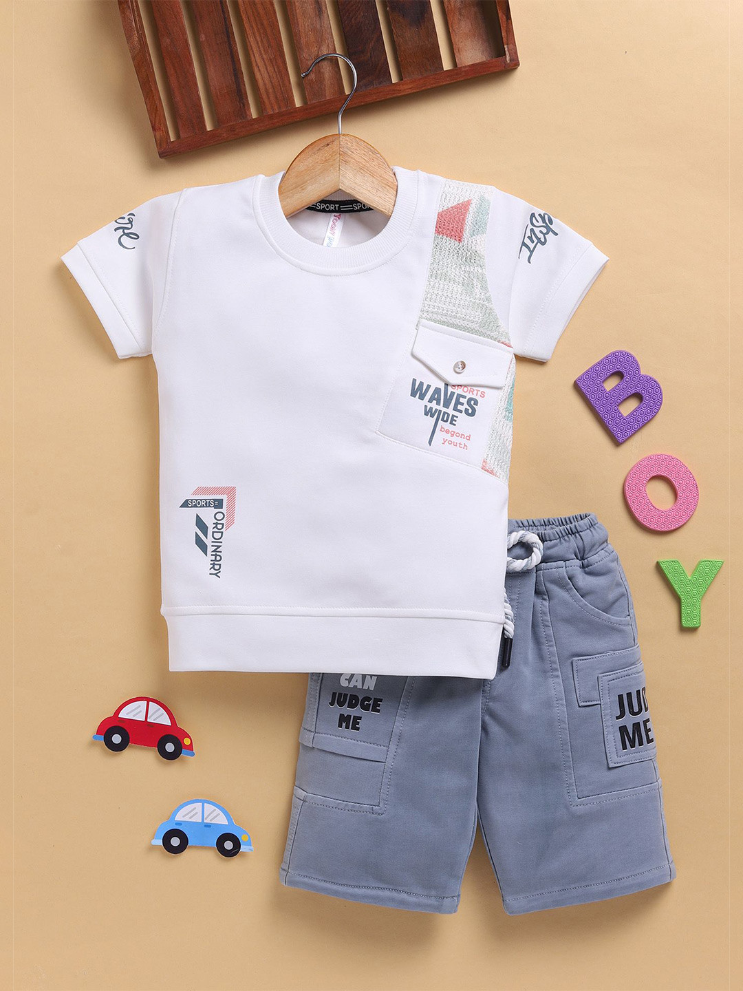 Toonyport Cotton Printed Pure T-Shirt with Shorts