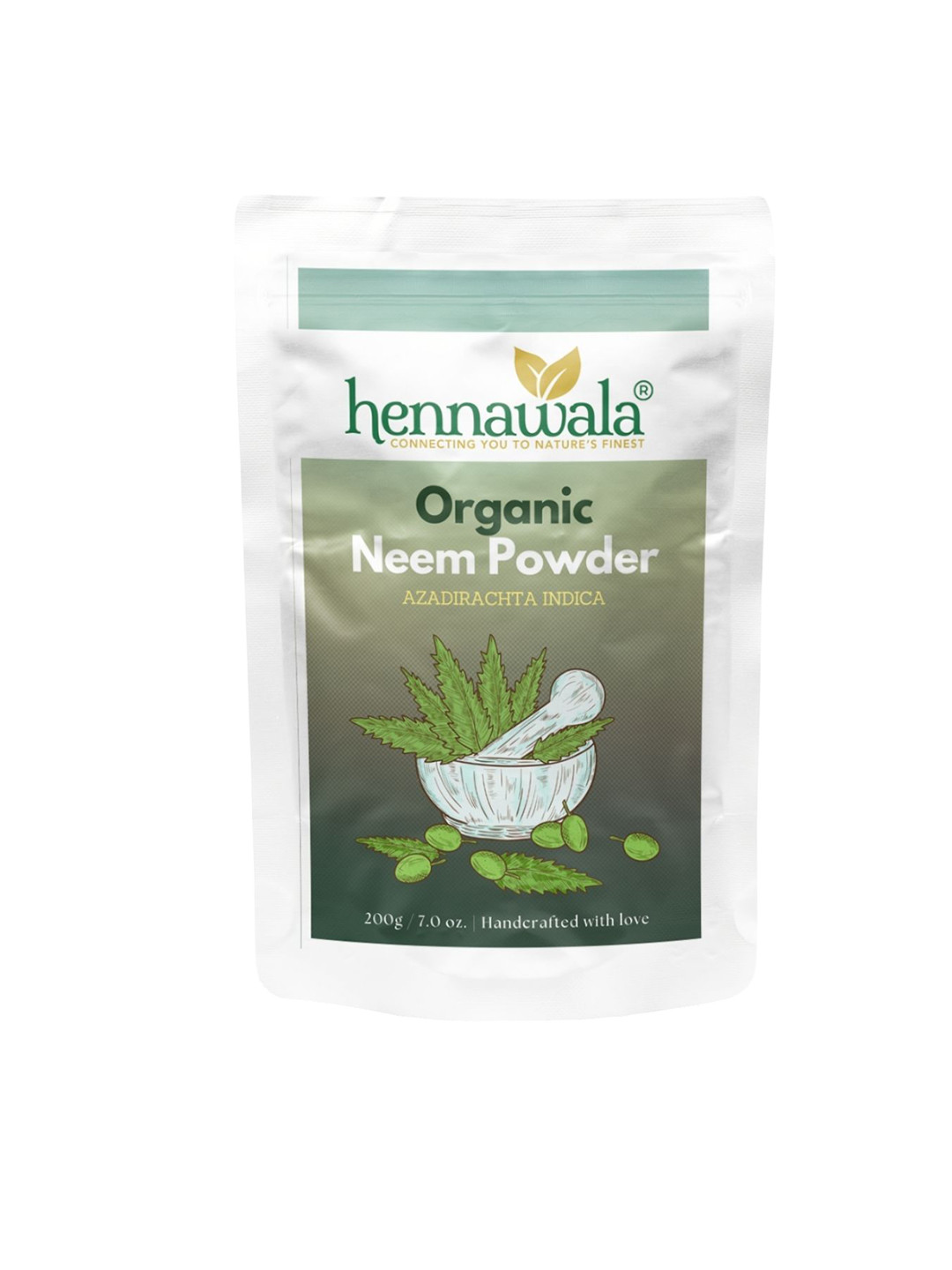Hennawala 100% Pure & Organic Neem Powder For Hair Cleanser - 200 g