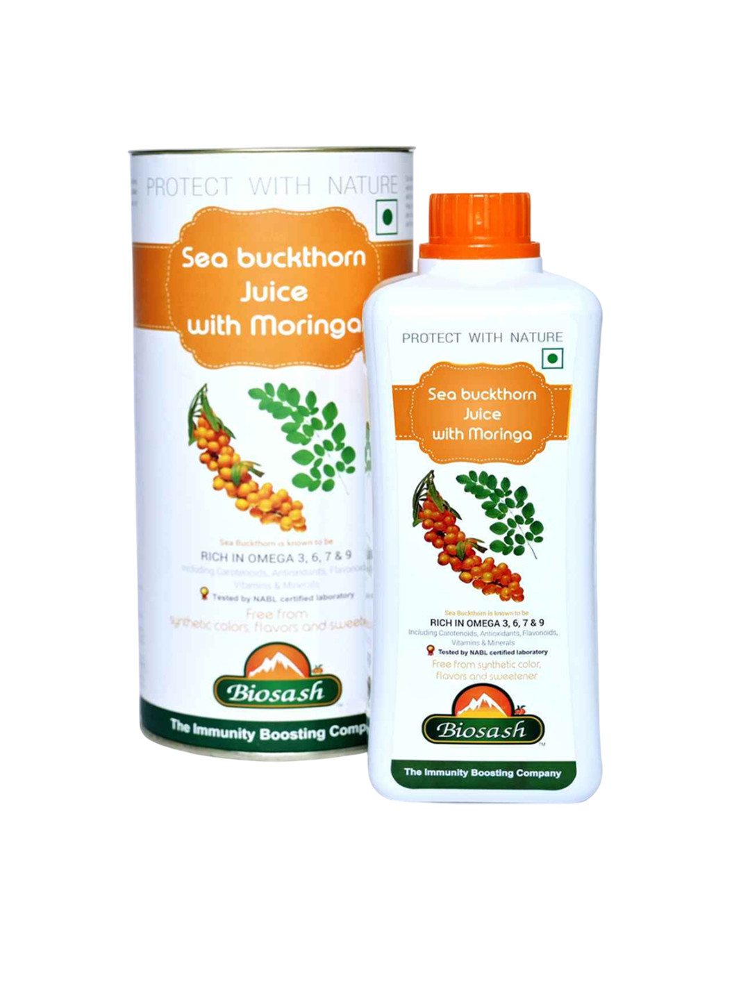 BIOSASH Sea Buckthorn Moringa Juice to Boosts Immunity - 750ml