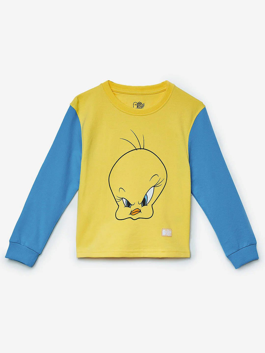 The Souled Store Girls Cotton Looney Tunes Tweety Face Sweatshirt