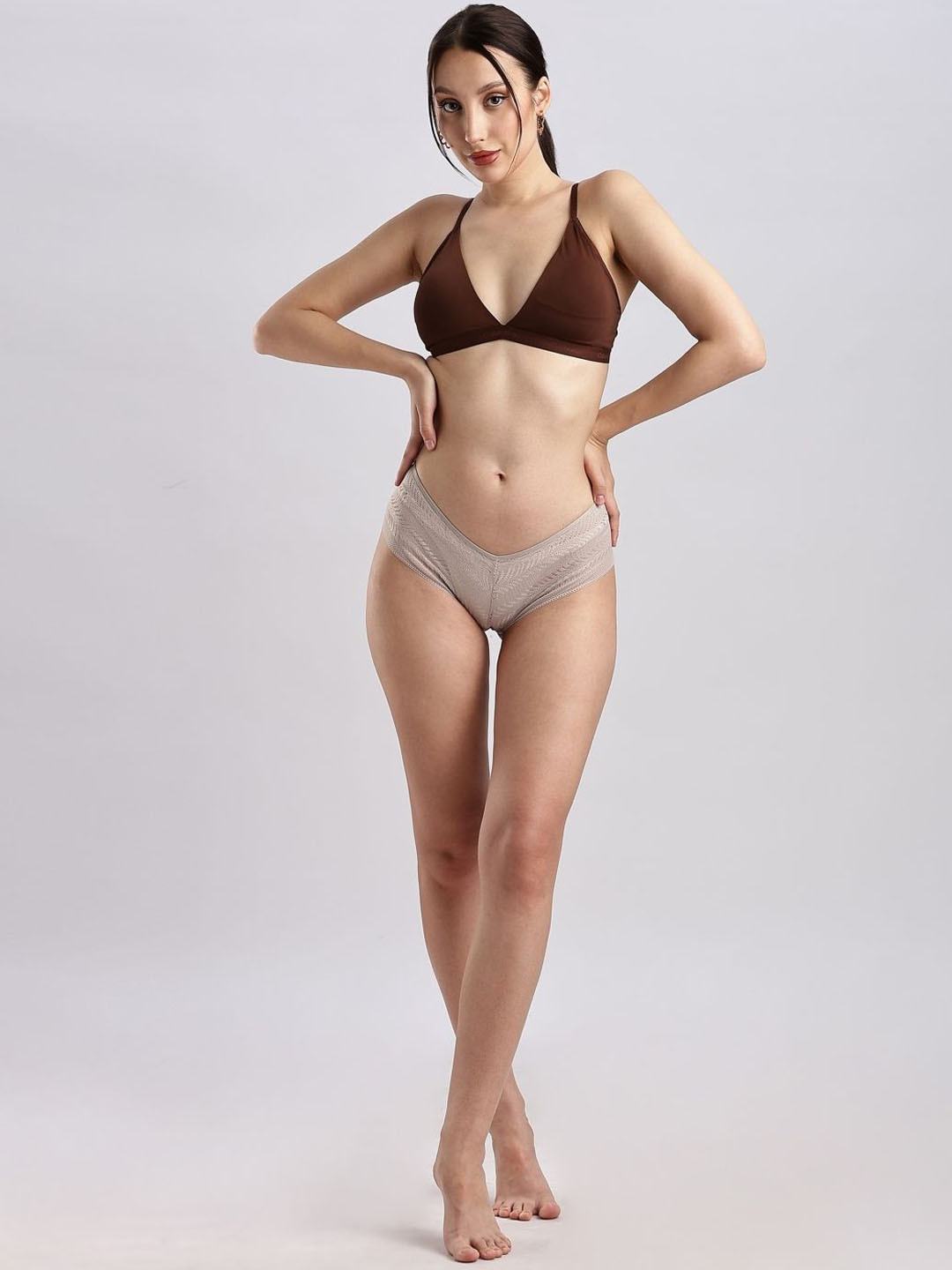 Calvin Klein Underwear Textured Low Rise Hipster Briefs QF7550ADK6B