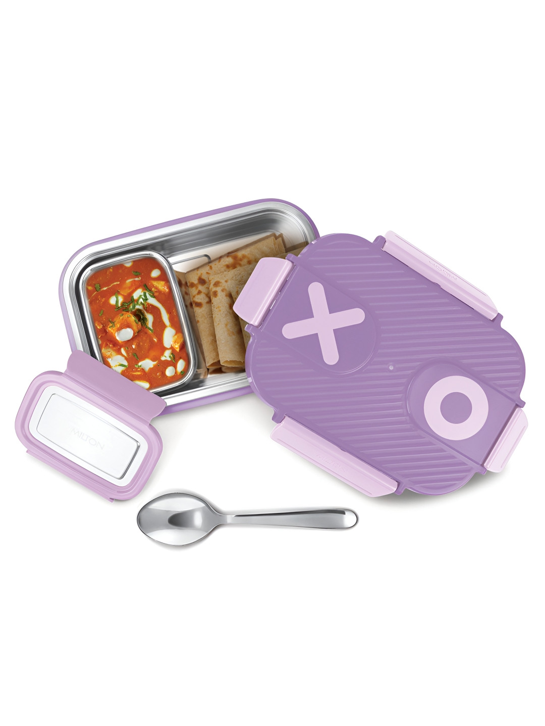 Milton Wondermeal Big Inner Steel PU Insulated 680 ml Leak Proof Side Lock Tiffin Box