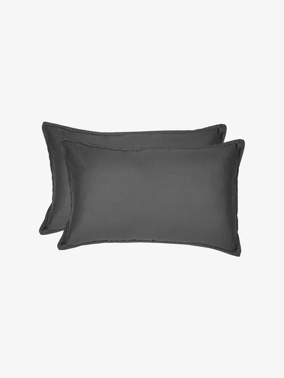 Zarf Charcoal Pure Cotton Pillow Covers