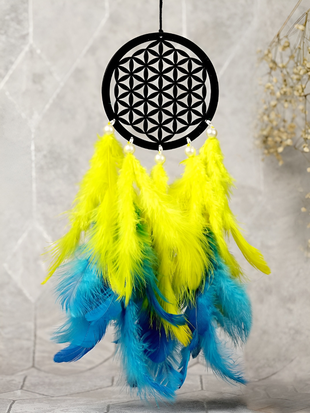 COLOR SPLASH Blue & Yellow Y & B Car Windchimes