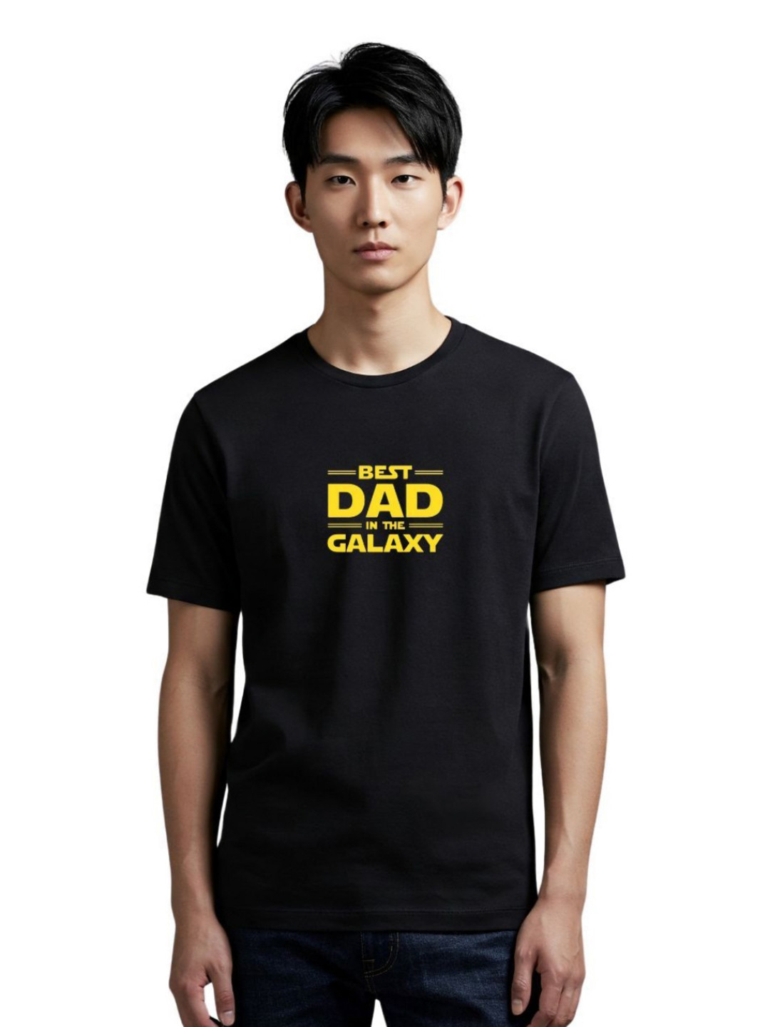 PULP Best Dad In The Galaxy Typography Printed Pure Cotton T-Shirt