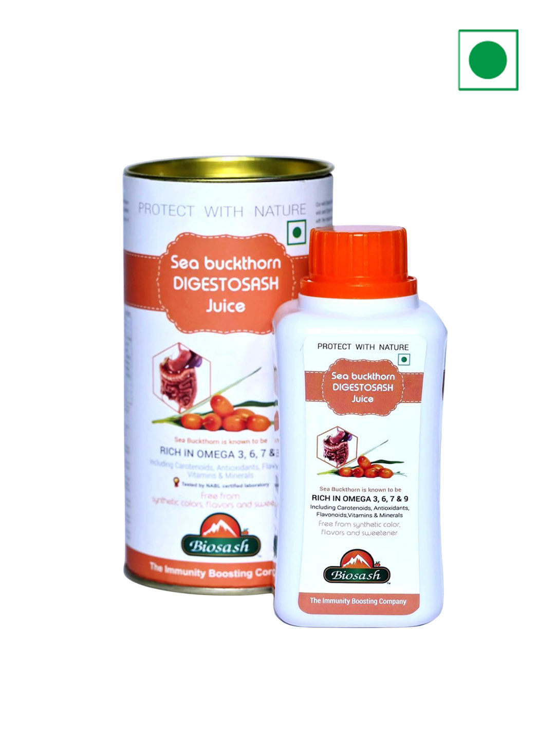 BIOSASH Sea Buckthorn Digestosash Juice for Digestion & Acidity Relief- 250 ml