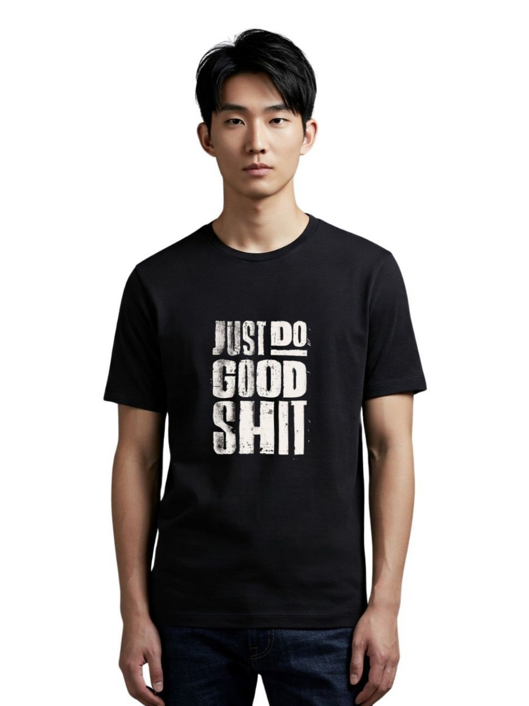 PULP Just Do Good Shit Statement Typography Printed Pure Cotton T-Shirt