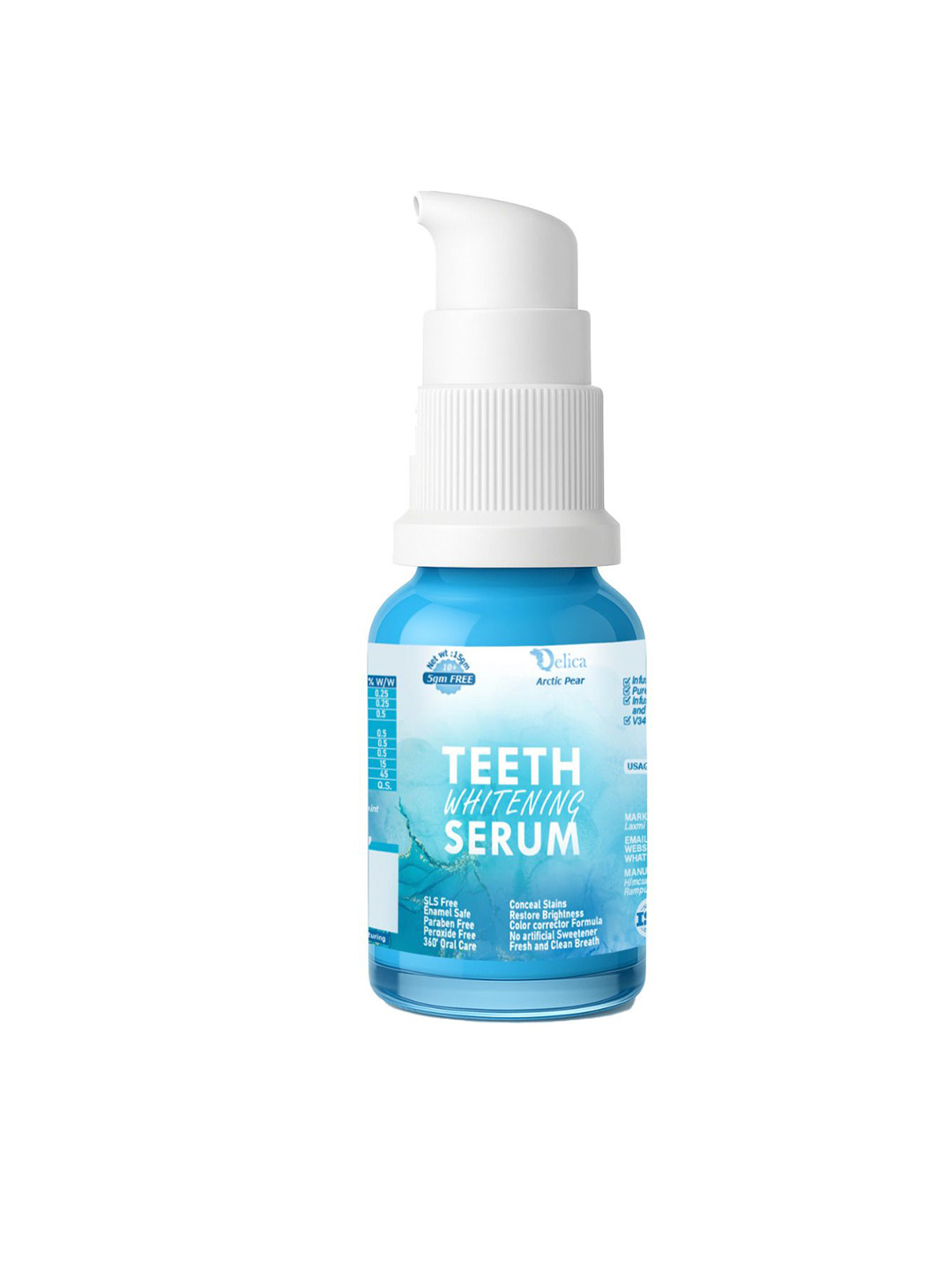 Qelica Arctic Pear Teeth Whitening Serum - 15 ml