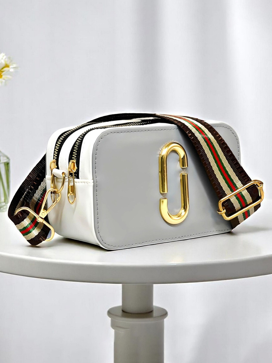 CLARIS JAMES Crossbody Sling Bag With Detachable Sling Strap