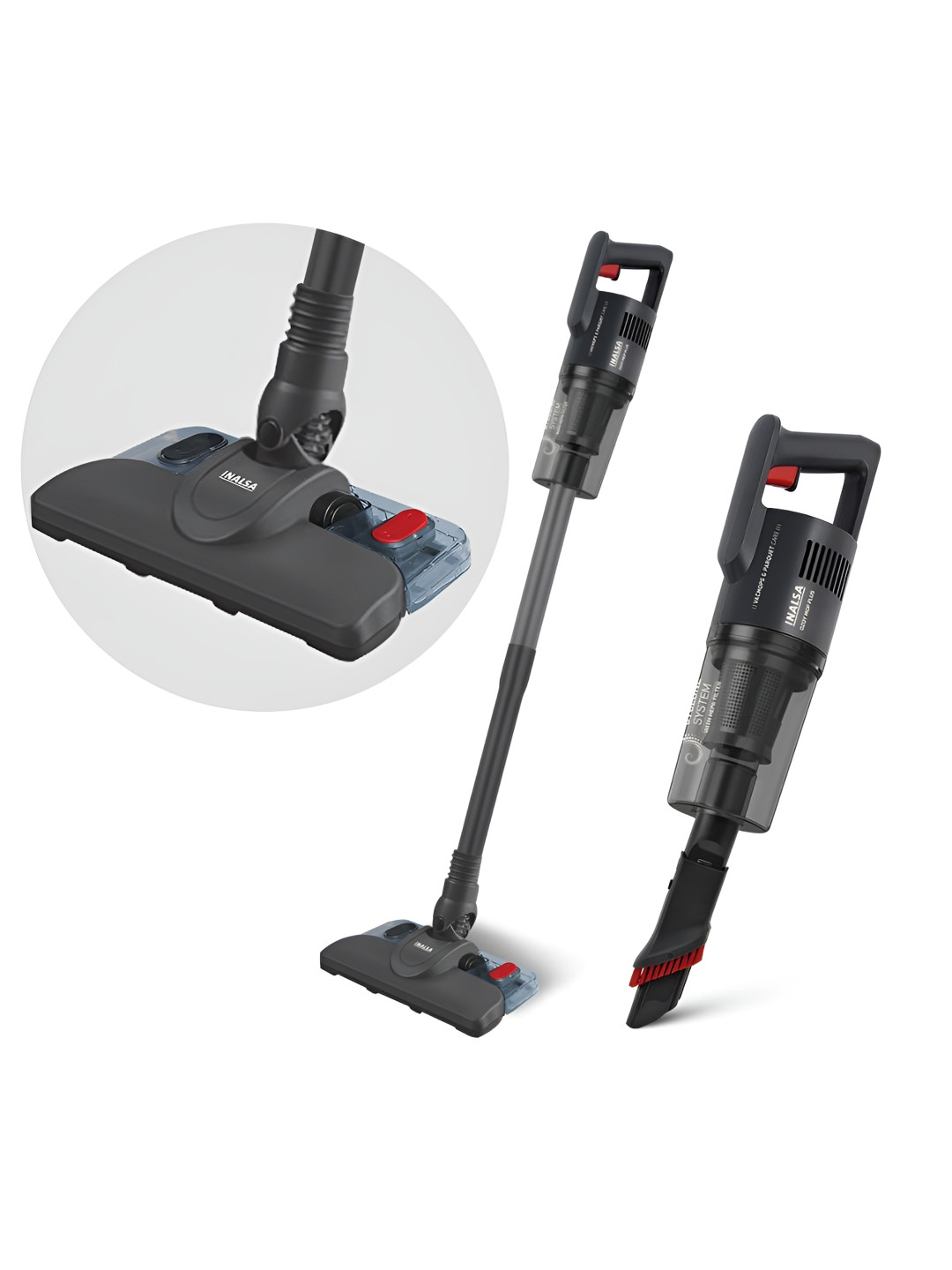 Inalsa Black Handheld Vacuum Cleaner - 800W