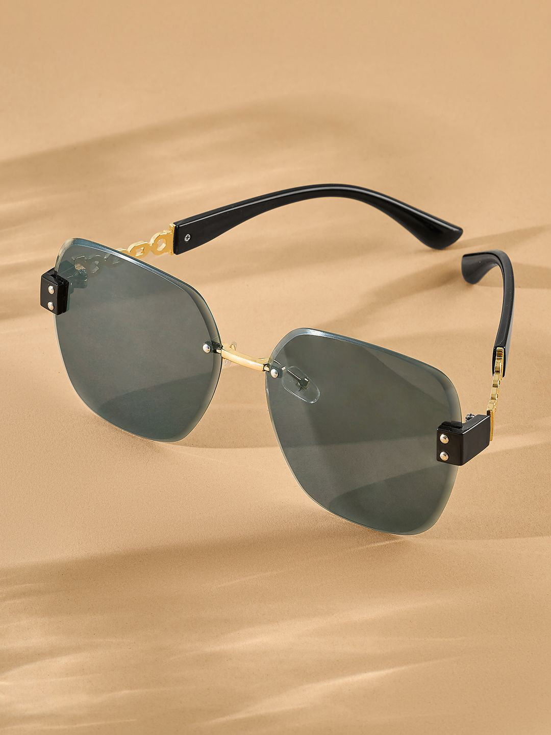 JOKER & WITCH Women UV Protected Rimless Square Sunglasses JWSG247