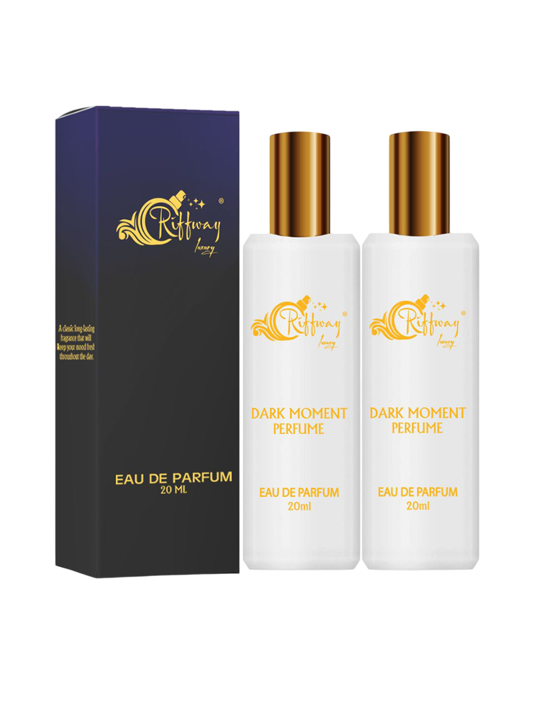 riffway Men Set Of 2 Dark Moment Long Lasting Eau De Parfum - 20 ml Each