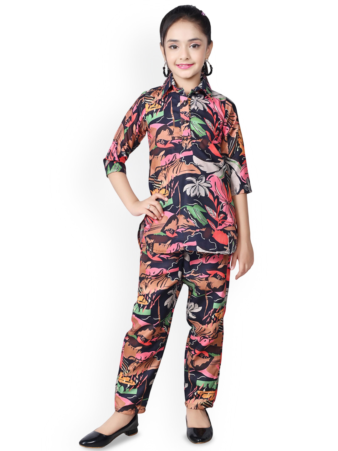 Arshia Fashions Girls Multi Co-Ords