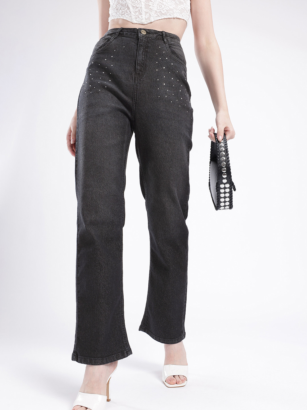 glitchez Women Straight Light Fade Jeans