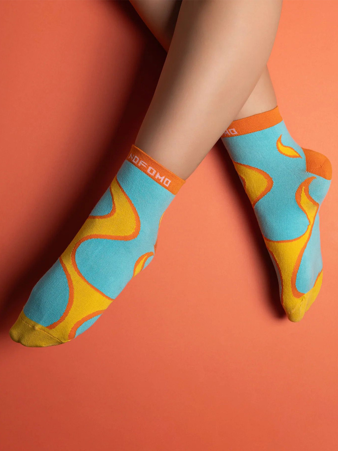 NoFoMo Flamin Hot Feetos Ankle-Length Odour-Free Socks