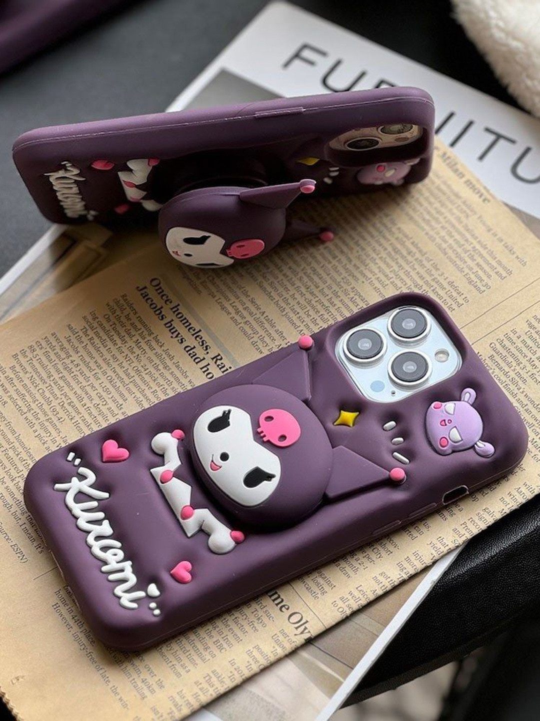 CASE CREATION Cartoon Characters Printed iPhone 15 Pro Back Case